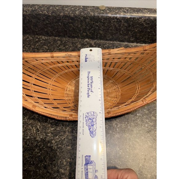 Fine Antique Fine Asian Basket Large Chinese Japanese Ikebana Woven Intricate - Picture 5 of 8